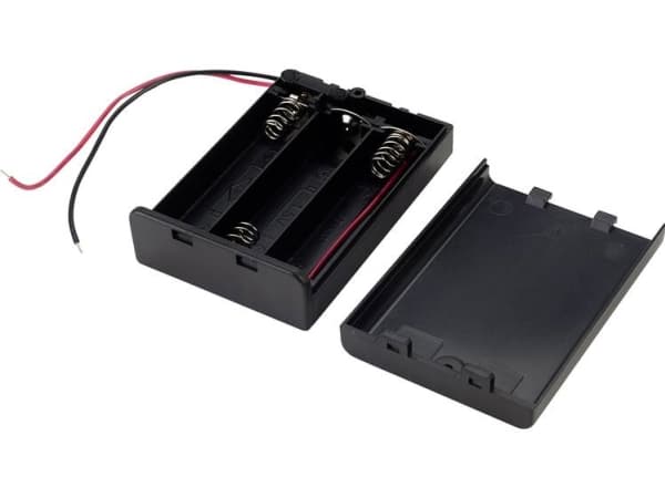 TRU COMPONENTS SBH-331AS Batteriholder 3 R6 (AA) Kabel