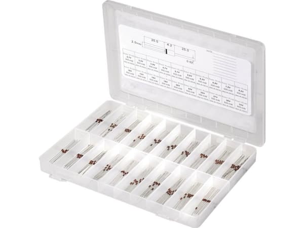 TRU COMPONENTS Zener-Dioden-sortimentti 179001 300 kpl 300 kpl