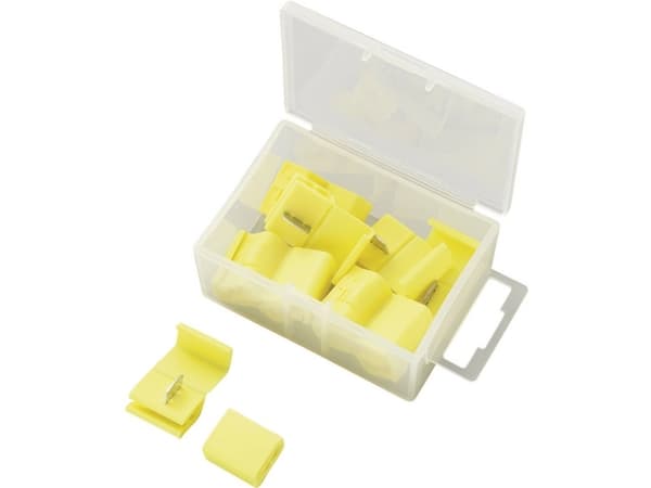 TRU COMPONENTS Lynklemmeforbindelsesstykker fleksibel: 0.5-1.5 mm² stift: 0.5-1.5 mm² Poltal: 2 15 stk Rød