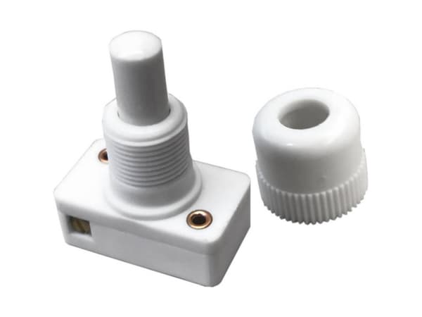 OMEG B2OOSLSLW6LW Tryckvakt 250 V/AC 1 A 2 x On/Off Klikkende (L x B) 22 mm x 12,3 mm 1 stk