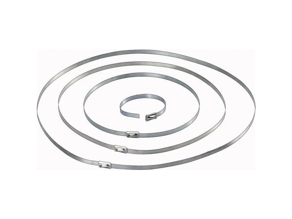 TRU COMPONENTS 1566204 Kabelbinder 127 mm 4.60 mm Sølv 10 stk
