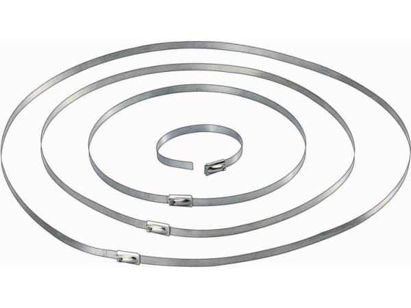 TRU COMPONENTS 1566204 Kabelbinder 127 mm 4.60 mm Sølv 10 stk