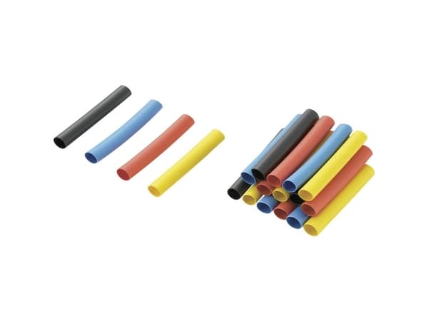 TRU COMPONENTS 1571320 Krympeslangesortiment Flerfarvet 4.80 mm 2.40 mm Krympningshastighed:2:1 40 stk