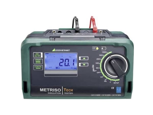 Gossen Metrawatt METRISO TECH Isolationsmåler Kalibrering efter (DAkkS) 50 V, 100 V, 250 V, 500 V, 1000 V 199 GO
