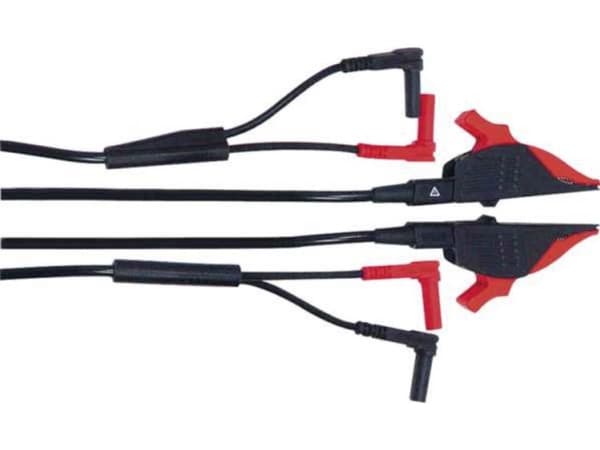 Gossen Metrawatt KC4 Testledningssats [Krokodilklämma - Kontakter 4 mm] 1,20 m 1 st