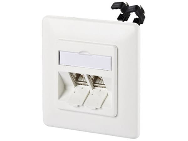 BTR Outlets Flush with 180 ° Modules - Innbygd utgang - CAT 6a - RJ-45 X 2