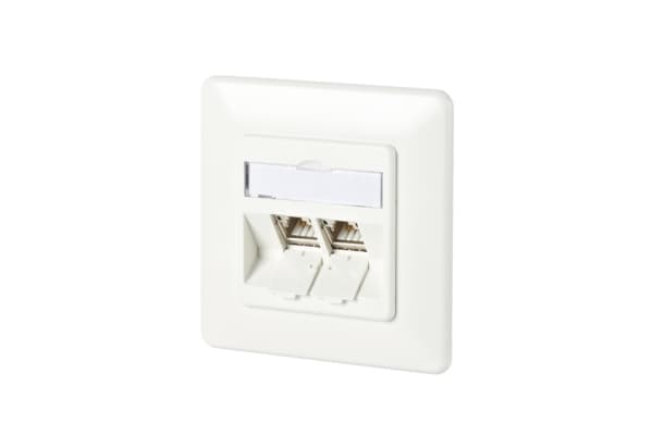 BTR Outlets Flush with 180 ° Modules - Innbygd utgang - CAT 6a - RJ-45 X 2
