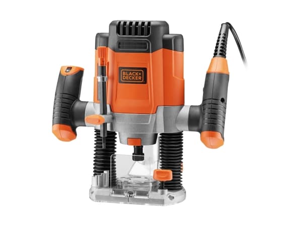 BLACK+DECKER KW1200E-QS - Dukkertfres - 1200 W - flens 6 mm, 6,35 mm, 8 mm