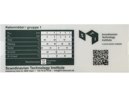 Csslr-kylmäainetikku ryhmille 1 ja 2, joissa on R32 ja R1234yf