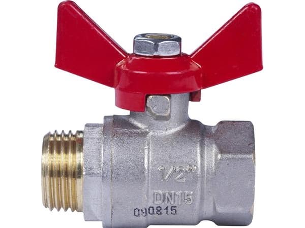 Pettinaroli kuglehane m/T greb rød 52CE/1 muffe/nippel 3/4"