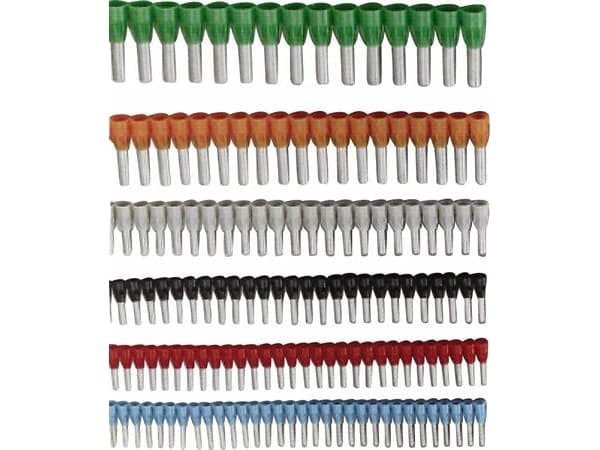 Terminalrør hvid 0,50 mm²længde 14,0 mmafisoleringslængde 8,0 mm - (500 stk.)