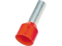 Pääteputki punainen 10,0 mm² pituus 22,0 mm eristyksen pituus 12,0 mm reiän halkaisija Ø4,5/7,6 mm - (100 kpl)