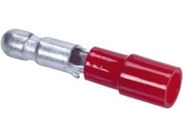 Förlängningsstift röd 0,50-1,5mm² stift Ø4,0mm, längd 23,0mmindv. diameter Ø3,2mm - (100 st.)