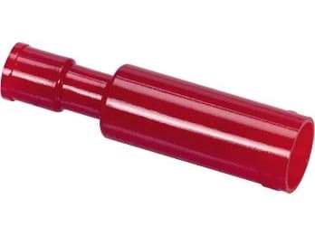 Förlängningshylsa röd 0,50-1,5 mm² stift håldiameter Ø4,0 mm håldiameter 3,6 mm, längd 24,0 mm - (100 st)