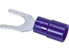 Haarukkakaapelin kiinnike sininen 1,5-2,5mm² pultin reikä Ø3,7mm, pituus 21,3mm sisähalkaisija Ø4,5mm - (100 kpl)