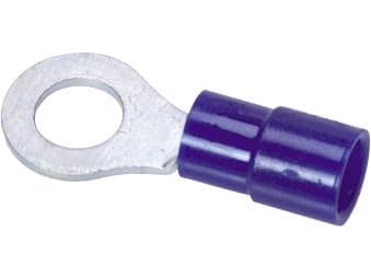 Rengasliittimet siniset 1,5-2,5mm² pultinreikä Ø6,4mm, pituus 28,0mmindv. halkaisija Ø4,5mm - (100 kpl)
