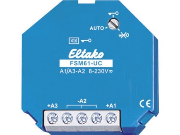 Eltako FSM61-UC, Vegg-montert, Trådløs, 2 kanaler, Blå, CE, 230 V
