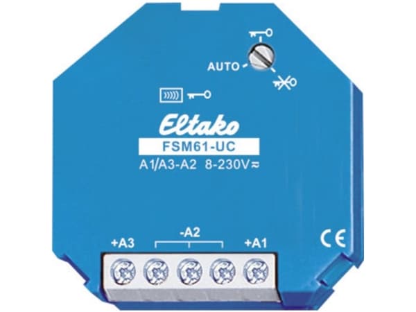 Eltako FSM61-UC, Vegg-montert, Trådløs, 2 kanaler, Blå, CE, 230 V