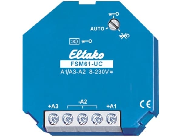 Eltako FSM61-UC, Vegg-montert, Trådløs, 2 kanaler, Blå, CE, 230 V