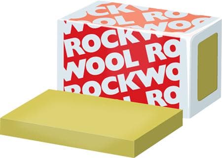 ROCKWOOL Industribatts 80 1000x600x50 mm painekestävä eriste tärinättömään alustaan asuinhuoneiden lattioille. (6 kpl pakkauksessa).