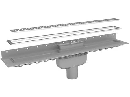 PURUS lr. sampak ø75/100x800 - PURUS LINE afl.rende/rist lodret afløb
