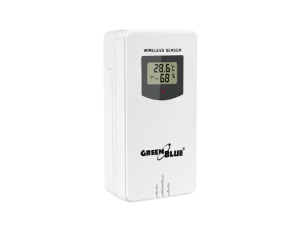 Greenblue 51193, Svart, Vit, Inomhushygrometer, Inomhustermometer, Utomhushygrometer, Utomhustermometer, hygrometer, Termometer, hygrometer, Termomet