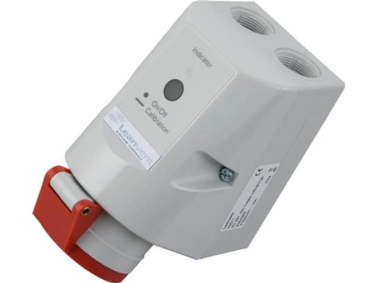 PARLOCK Multi CEE-stik LV41N 32A til automatisk ON/OFF-styring af spjæld, 2xM25/M25. Fungerer samtidig som 24VDC og 230VAC strømforsyning.