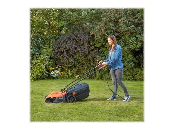 BLACK+DECKER - Gräsklippare - elektrisk - 1400 W - 34 cm - 14.4 kg