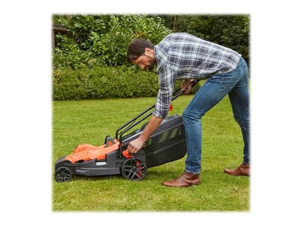 BLACK+DECKER - Gräsklippare - elektrisk - 1400 W - 34 cm - 14.4 kg