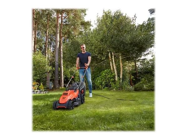 BLACK+DECKER - Gräsklippare - elektrisk - 1400 W - 34 cm - 14.4 kg
