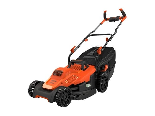 Black & Decker BLACK+DECKER BEMW471BH-QS Tondeuse à Gazon Filaire 6 Hauteurs, 1600 W, Orange, 38 cm