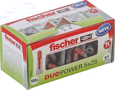 Fischer DUOPOWER 5x25 LD 2-komponents råplugg 25 mm 5 mm 535452 100 st