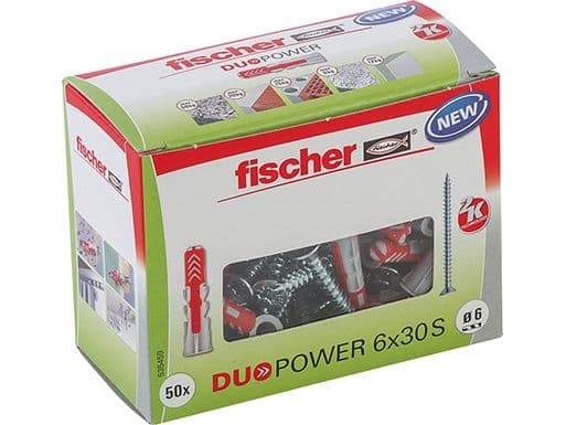 Fischer 535459 DUOPOWER 6x30 S LD 2-komponent rawplug 30 mm 6 mm 50 stk