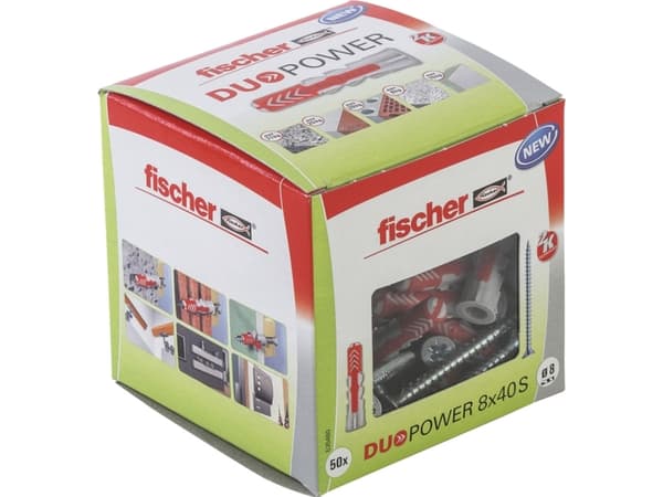 Fischer DUOPOWER 8x40 S LD 2-komponent råplugg 40 mm 8 mm 535460 50 st