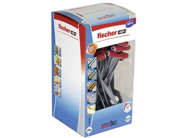 Fischer DUOTEC 10, Veggplugg, Betong, Grå, 50 mm, 1 cm, 4,5 mm