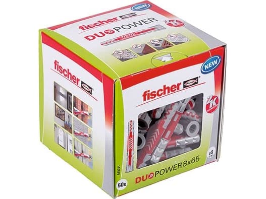 Fischer DUOPOWER 8x65 LD 2-komponenttinen raakatulppa 65 mm 8 mm 538251 50 kpl