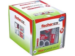 Fischer DUOPOWER 14 x 70, Expansionsankare, Betong, Metall, Grå, 70 mm, 1,4 cm