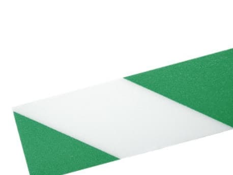 Advarselstape Duraline Strong 50mm x 30m 0,7mm grøn/hvid - (30 meter pr. rulle)