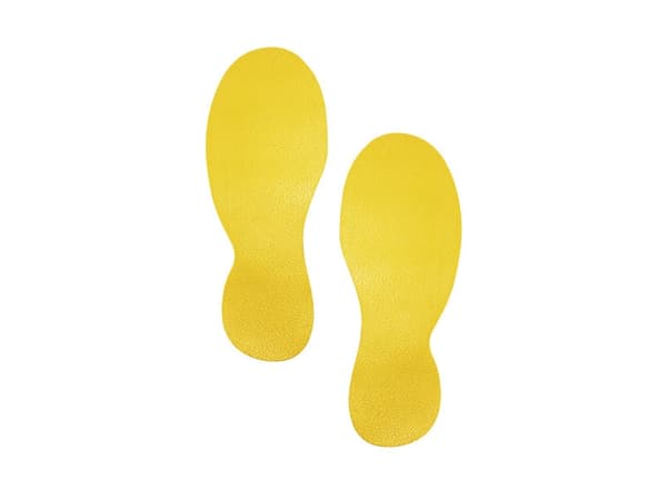 Gulvmarkering Fod Duraline Strong 90x240x0,07 mm gul - (5 sæt pr. pakke)