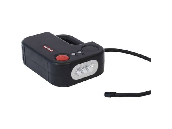 Dino KRAFTPAKET 136308 Kompressor 10.3 bar 12 V adapter til drift per kabel, Digitalt display , Ledningsrum/-optagelse, Med arbejdslampe