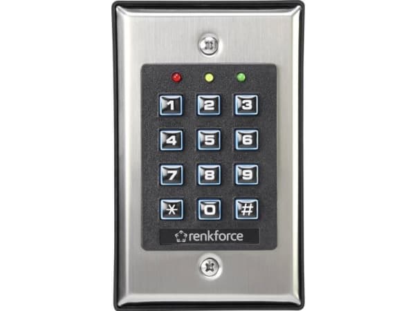 Renkforce 1582597 Kodelås Overflademonteret med belyst tastatur