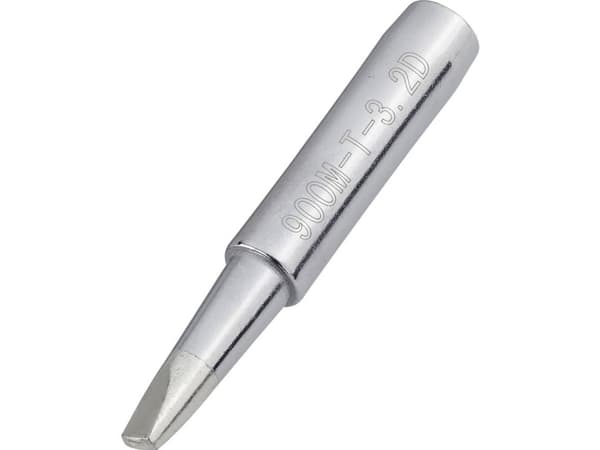 TOOLCRAFT Loddespids Mejselform Spidsstørrelse 3.2 mm Spids-længde 17 mm Indhold 1 stk