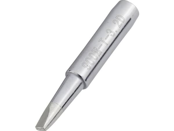 TOOLCRAFT Loddespids Mejselform Spidsstørrelse 3.2 mm Spids-længde 17 mm Indhold 1 stk