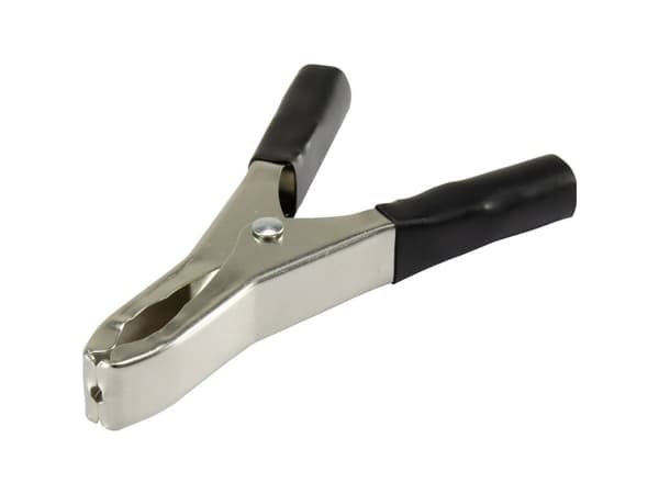 TRU COMPONENTS 93038c30 Krokodilklämma Svart Längd: 100 mm 1 st