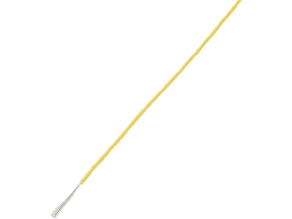 TRU COMPONENTS 1566836 Wire LiY 1 x 0,14 mm² Gul 100 m