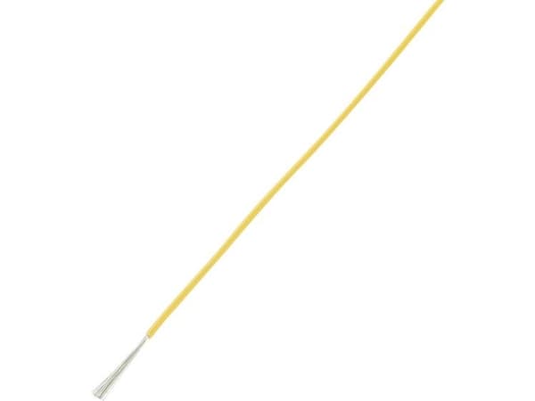TRU COMPONENTS 1566836 Wire LiY 1 x 0,14 mm² Gul 100 m