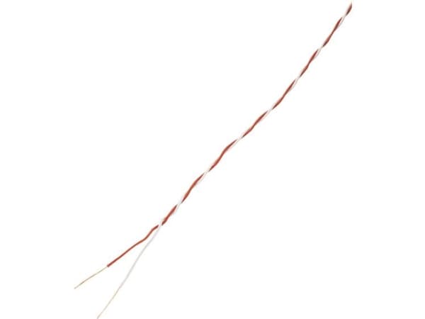 TRU KOMPONENTER 1567213 Korsad tråd 2 x 0,28 mm² Röd, vit 10 m