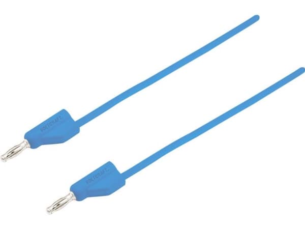 VOLTCRAFT MSB-300 Prøveledning Lamelstik 4 mm Lamelstik 4 mm 0.75 m Blå 1 stk