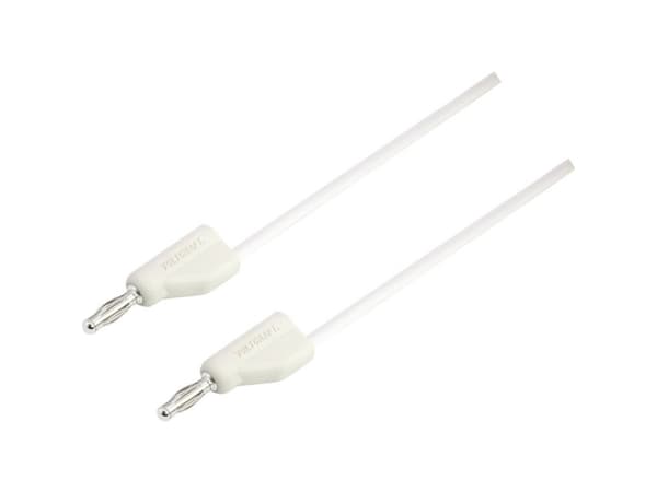 VOLTCRAFT MSB-300 Prøveledning Lamelstik 4 mm Lamelstik 4 mm 2.00 m Hvid 1 stk
