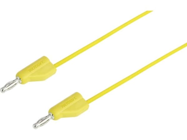 VOLTCRAFT MSB-300 Prøveledning Lamelstik 4 mm Lamelstik 4 mm 2.00 m Gul 1 stk